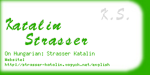 katalin strasser business card